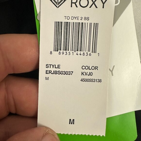 Roxy Womens 4-Way Stretch Black Boardshorts Size M Eco-Friendly Swimwear - Picture 8 of 15